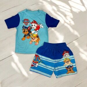 Paw Patrol | Boy's Rashguard‎ and Swim Shorts Set 3T UPF 50 Summer Beach Pool